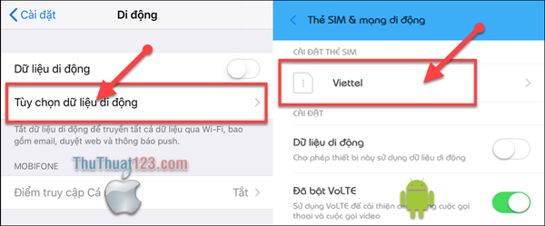 Hướng dẫn cách cấu hình cài đặt điểm truy cập APN Viettel, Mobifone, Vinaphone 2