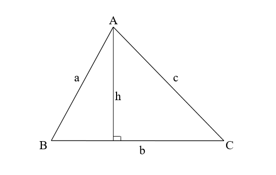 Cách tính diện tích hình tam giác