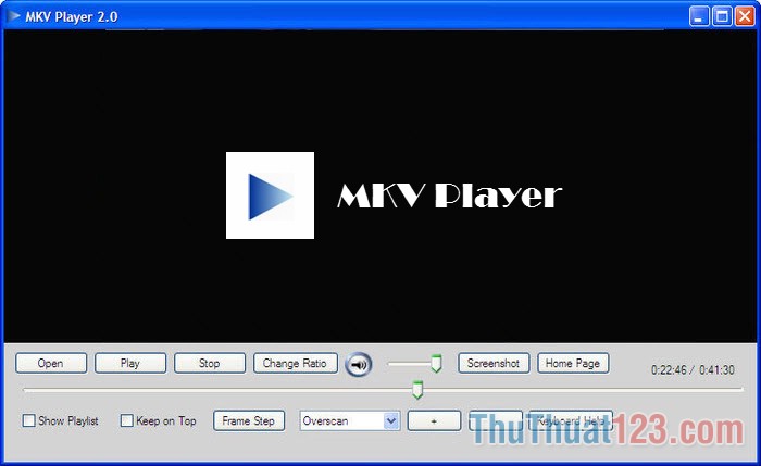 Giao diện MKV Player