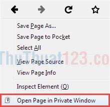 Open Page in Private Window