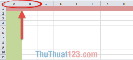 Cố định cột trong Excel