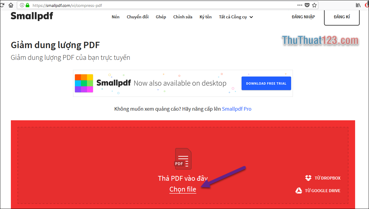 Cách giảm dung lượng file PDF, nén file PDF