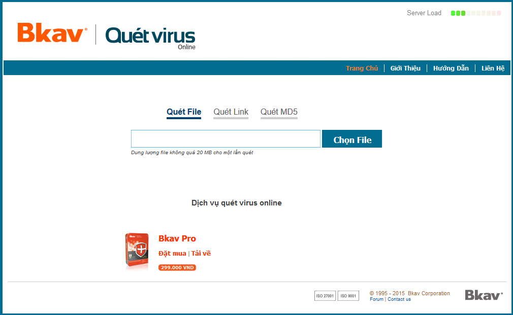 trang web diet virus online tot nhat bkav