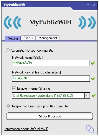 phần mềm phát wifi miễn phí MyPublicWWifi