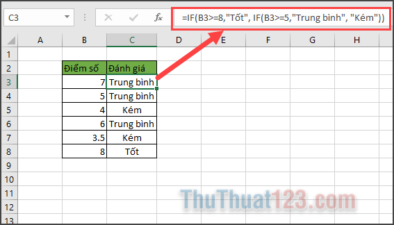 Cách dùng hàm if nhiều điều kiện trong Excel, có ví dụ cụ thể