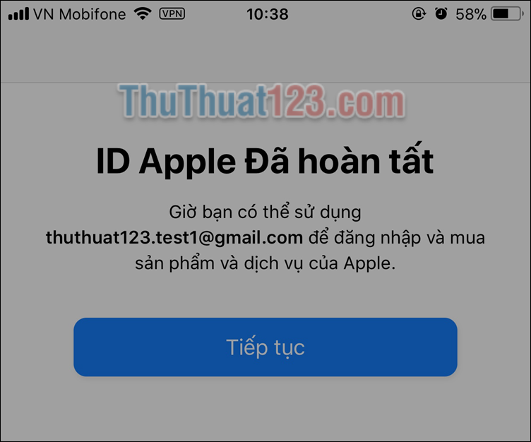 Hướng dẫn tạo ID Apple, tạo tài khoản Apple trên iPhone 13