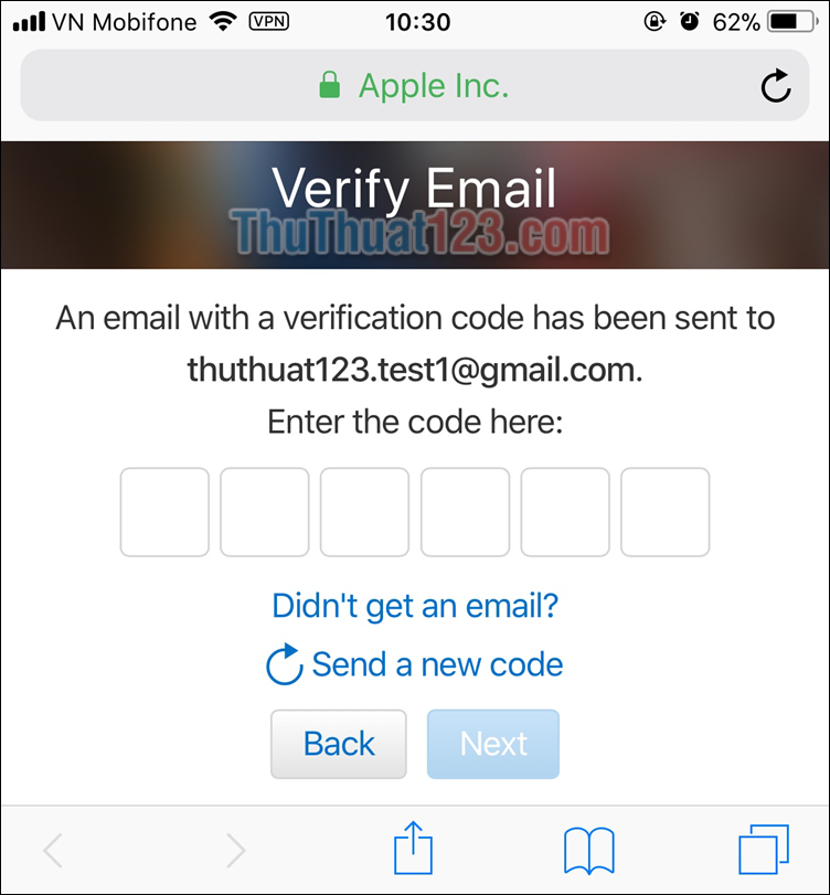 Hướng dẫn tạo ID Apple, tạo tài khoản Apple trên iPhone 3