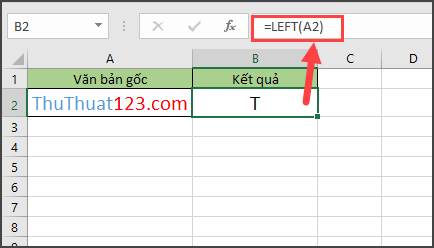 Hàm LEFT trong Excel - Cách sử dụng hàm LEFT và ví dụ cụ thể
