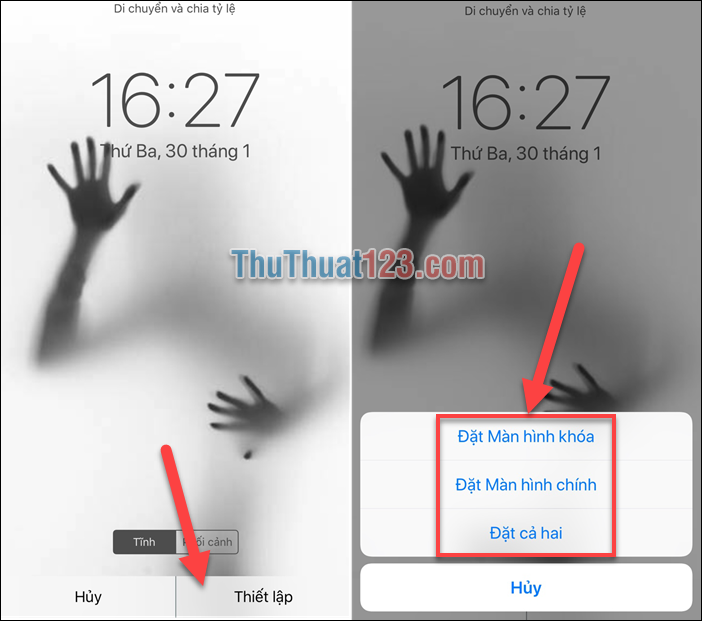 Cách thay đổi hình nền điện thoại iPhone 3