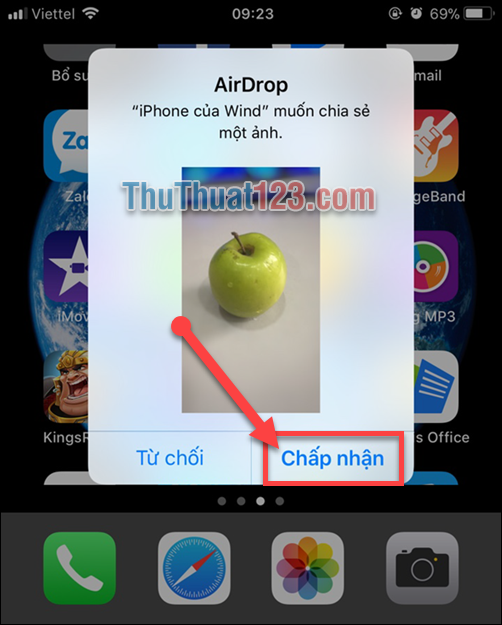 Cách gửi ảnh trên iPhone bằng AirDrop 4