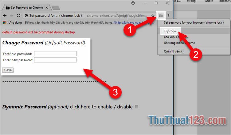 Cách tạo mật khẩu khi sử dụng trình duyệt Chrome 4