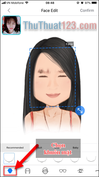 Tạo Sticker bằng chính khuôn mặt của bạn bằng ứng dụng AiMee 3