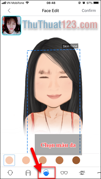 Tạo Sticker bằng chính khuôn mặt của bạn bằng ứng dụng AiMee 4
