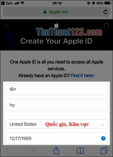 Hướng dẫn đăng kí tài khoản ID Apple US Mỹ không cần xác minh thanh toán