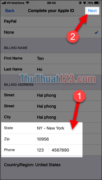 Hướng dẫn đăng kí tài khoản ID Apple US Mỹ không cần xác minh thanh toán 13