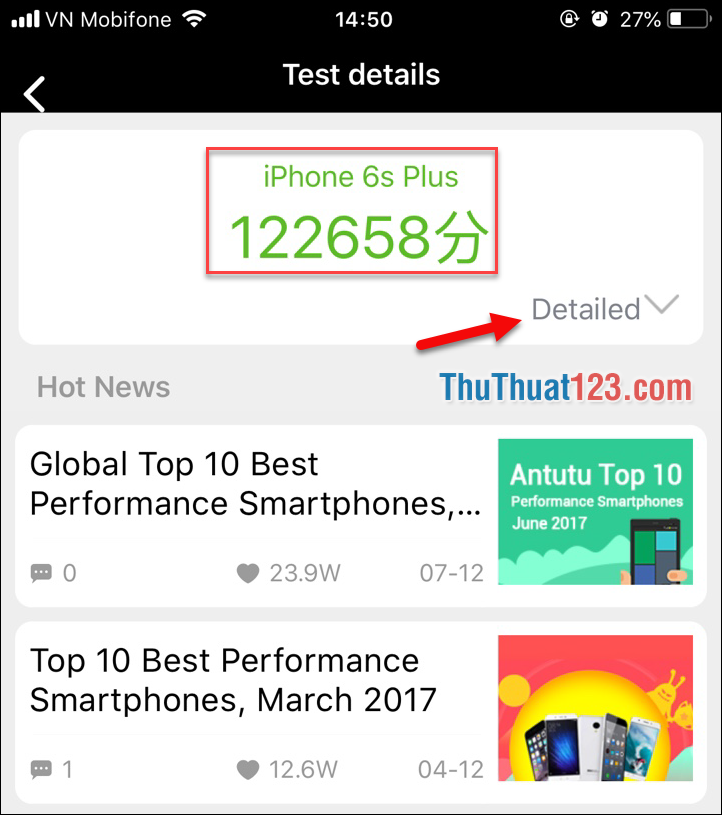 Cách đánh giá hiệu năng trên iPhone bằng AnTuTu Benchmark 1