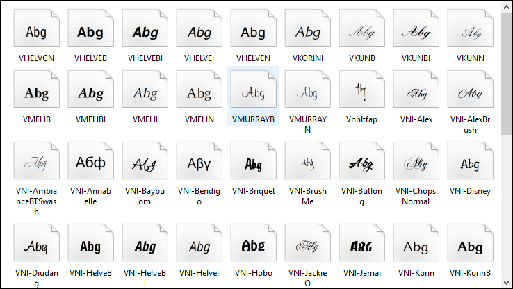 Font VNI - Tải bộ font VNI đầy đủ nhất, hướng dẫn cách đặt cài font VNI