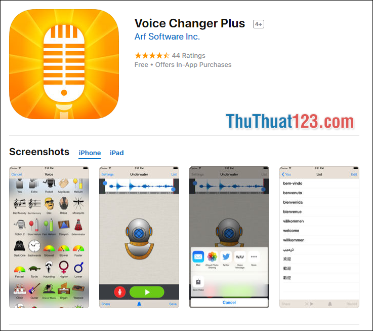 Top 5 ứng dụng chỉnh giọng nói trên iPhone