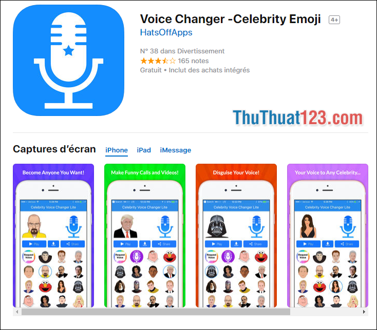 Ứng dụng chỉnh giọng nói trên iPhone
